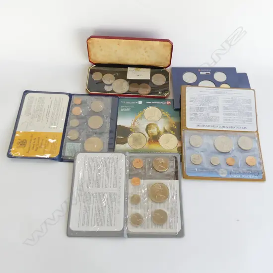 6 NZ COMMEMORATIVE COIN SETS