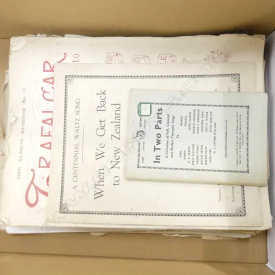 BOX VINTAGE SHEET MUSIC