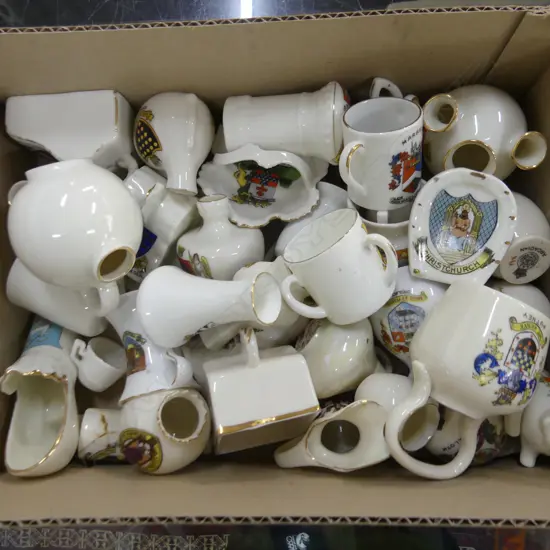 SM BOX LOT ASST MINIATURE COMMEMORATIVE / SOUVENIR CHINA