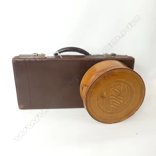 LEATHER COLLAR CASE + SMALL LEATHER CASE