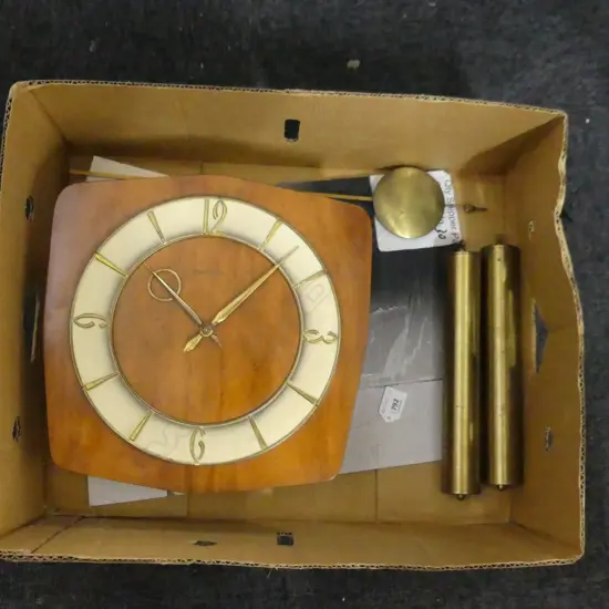 KIENINGER PENDULUM & WEIGHTS WALL CLOCK