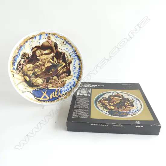 BOXED ROSENTHAL KUNSTLER-TELLER SALVADOR DALI PLATE 4379/5000 D 250mm
