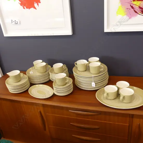 LG CROWN LYNN 'EGMONT'  DINNER SERVICE; 73 PCS...