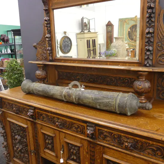 BRONZE ORIENTAL ARCHAIC STYLE CANON L.1250mm