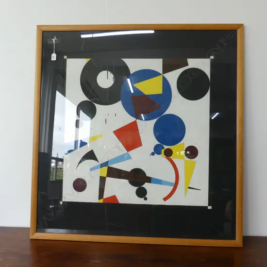 LLOYD HILLYER LARGE ABSTRACT ACRYLIC 730 x 730mm