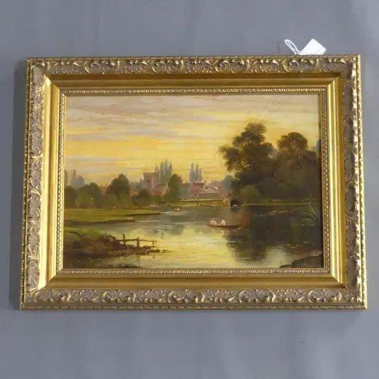 WALTON ON THAMES OIL BY H FIELD 1899  240 x 340mm