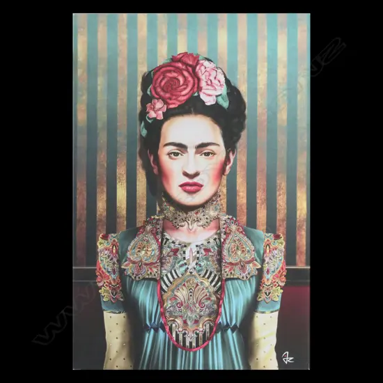 LARGE FRIDA KAHLO PRINT ON CANVAS, 1020 x 665mm