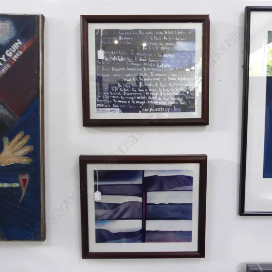 PR McCAHON PRINTS; '6 DAYS IN NELSON & CANTERBURY' + 'CAN YOU HEAR ME ST FRANCIS' 300 x 370mm