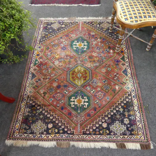 HAND KNOTTED SHIRVAN RUG, WOOL PILE ON WOOL FOUNDATION.1640 x 1200mm