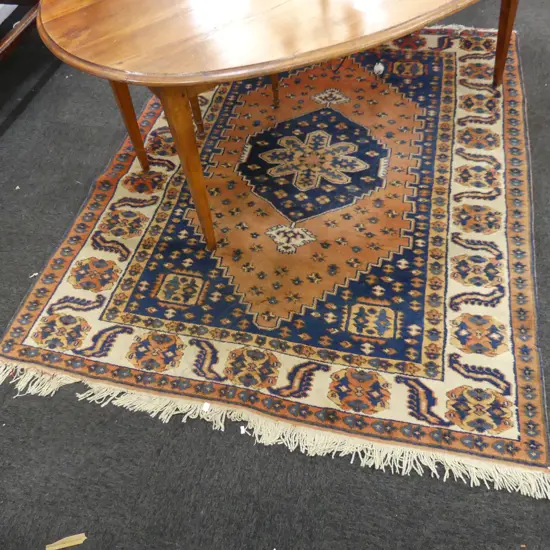 HAND KNOTTED WOOL PILE RUG 2100 x 1650mm