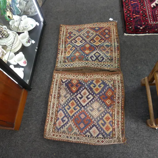 HAND KNOTTED TRIBAL SADDLE BAG 1170 x 610mm