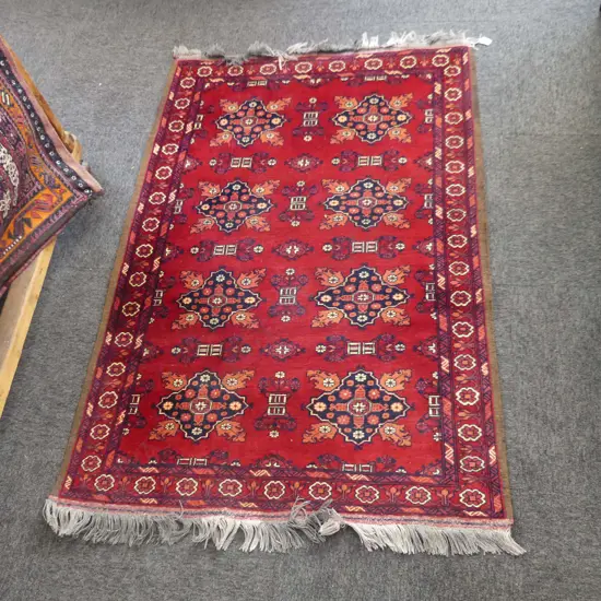 HAND KNOTTED ALL WOOL TRIBAL RUG