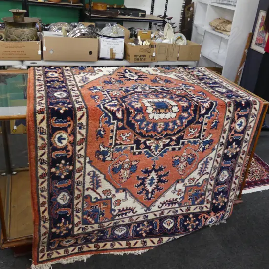 HAND KNOTTED WOOL PILE AFGHANI HERIZ 2000 x 1330mm