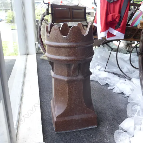 VICTORIAN SALT GLAZED CHIMNEY POT H.750mm