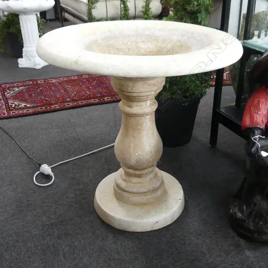 CONCRETE CLASSICAL ITALIAN STYLE 2 PART BIRD BATH 720mm dia