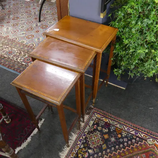 3 NESTING INLAID TABLES W.485mm