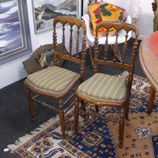 PR VINTAGE REGENCY STYLE SPINDLE BACK CHAIRS