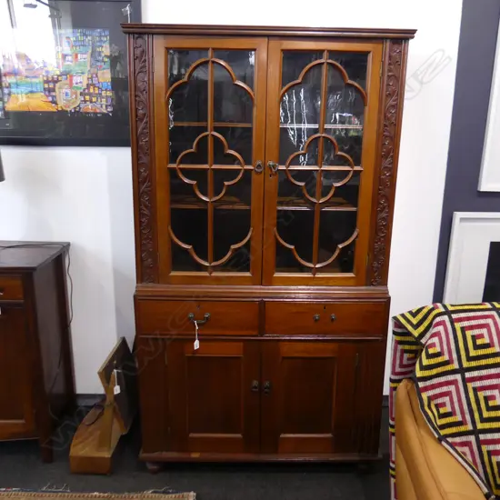 GLAZED BOOKCASE DRESSER 995 x 440 x 1795 (2 PART)