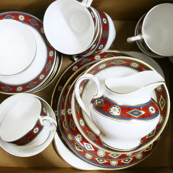 MINTON 'CORDOBA' PART SET, TRIOS, BOWLS, PLATES ETC..