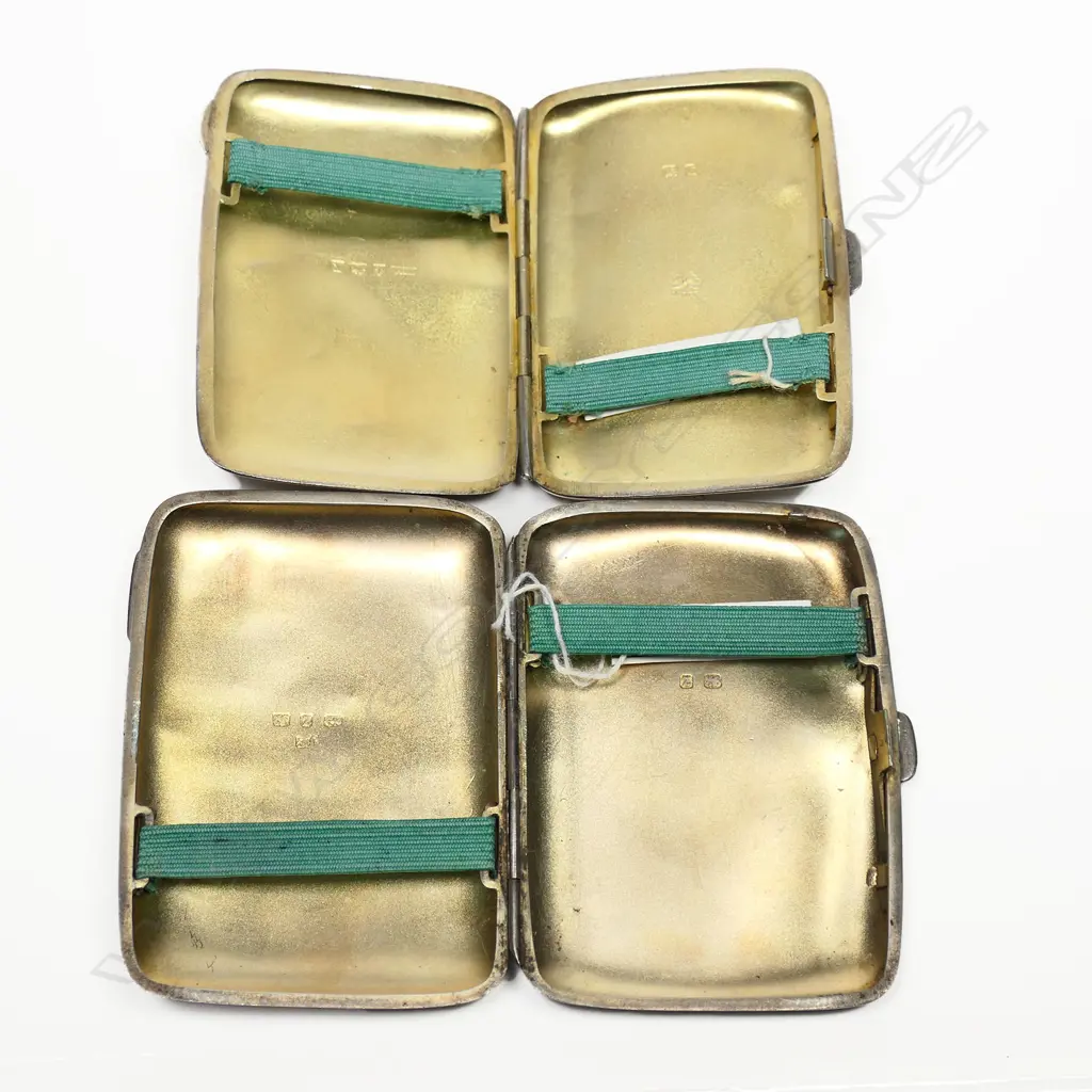 Two small sterling silver cigarette cases, Image 1++