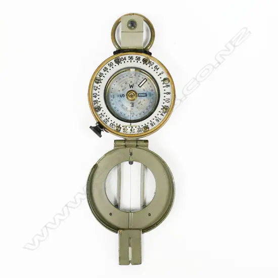 Stanley (maker) Francis Barker design military M-73 type, Mils liquid filled prismatic compass,