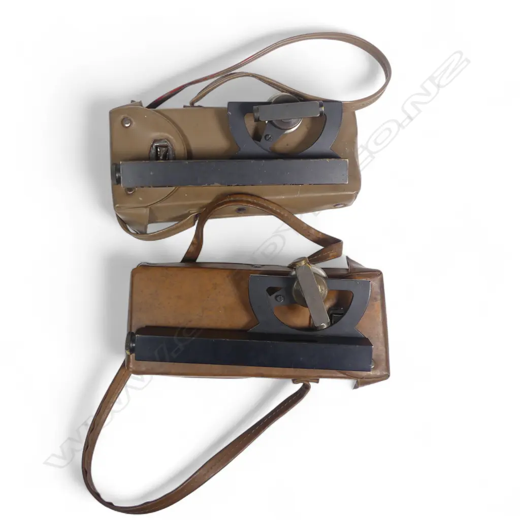 Two Abney levels in plastic cases. Image 1++