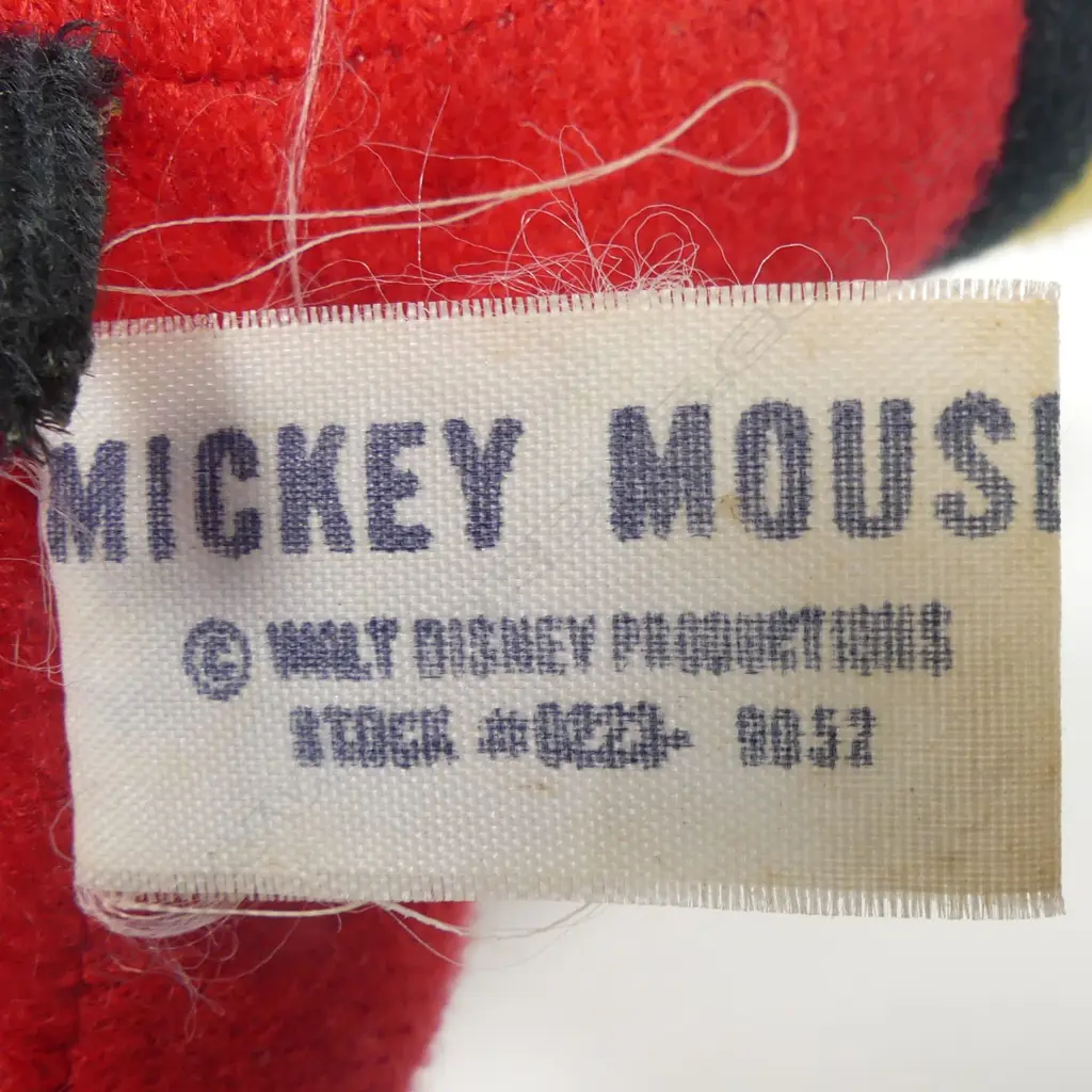 Three vintage Disney soft toys, a 10" felt Snow White dwarf and two plush Mickey Mouse. Image 1++