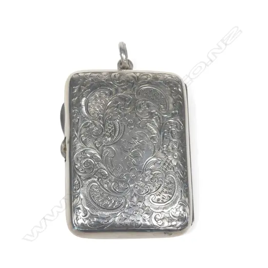 An Edwardian silver combination cigarette case fitted with sovereign and half-sovereign sprung silo holders,  a sprung stamp holder and a space for a small cigarette holder.