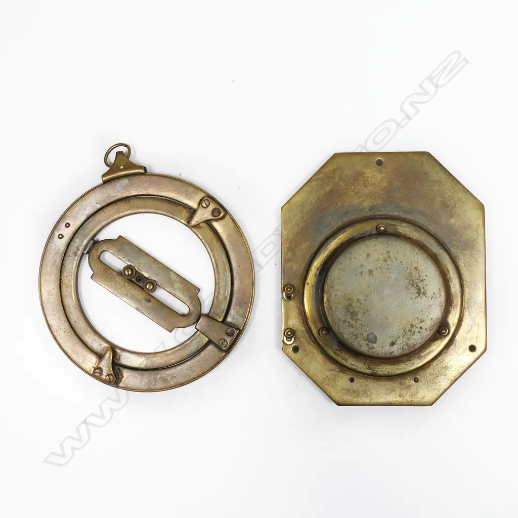 A 20thC brass replica equatorial sundial and armillary astrolabe sundial, Image 1++