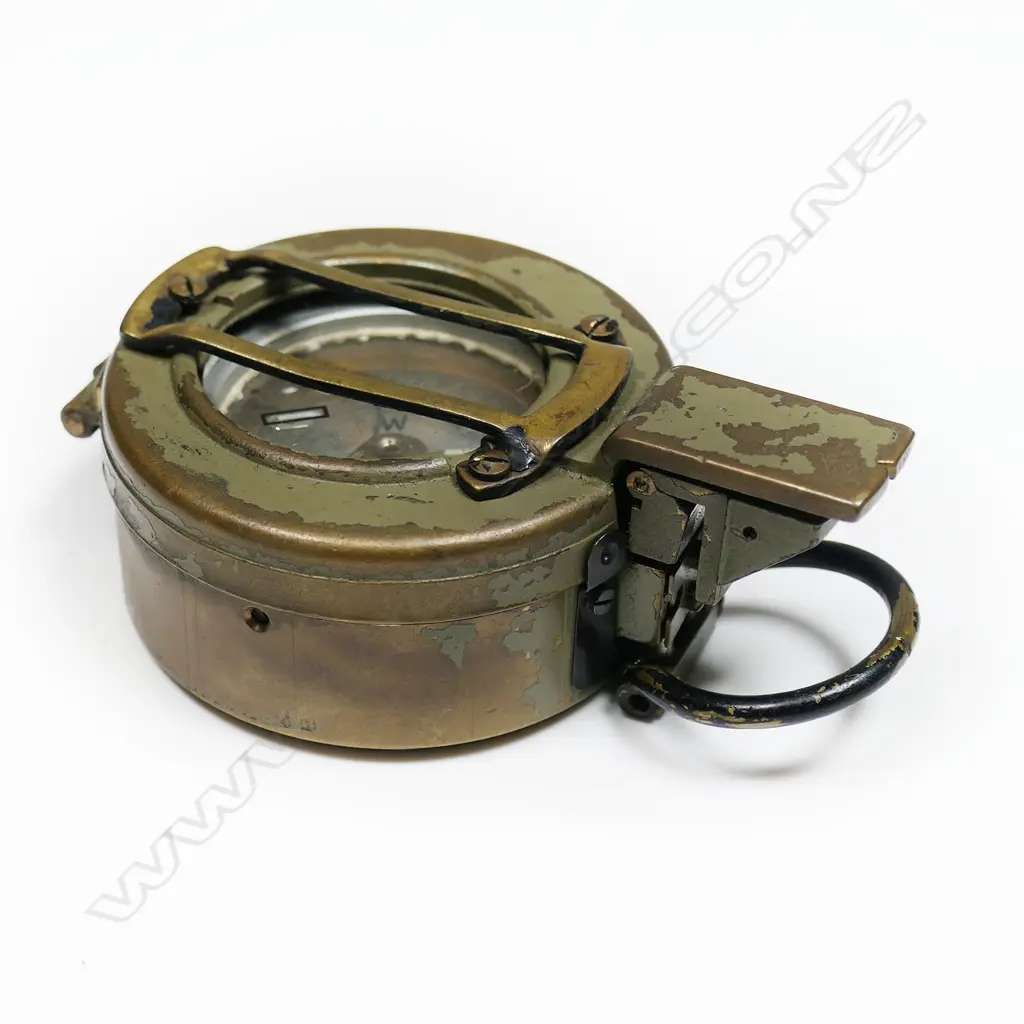 Stanley (maker) Francis Barker design military M-73 type, Mils liquid filled (bubble) prismatic compass, Image 1++