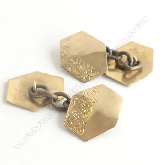 9CT GOLD CUFFLINKS 3.1GMS