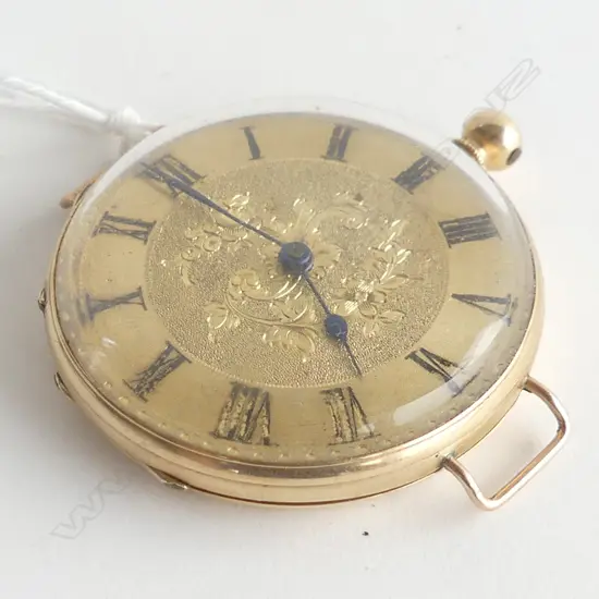 GOLD PLATED POCKET WATCH CONVERTED TO WRIST WATCH