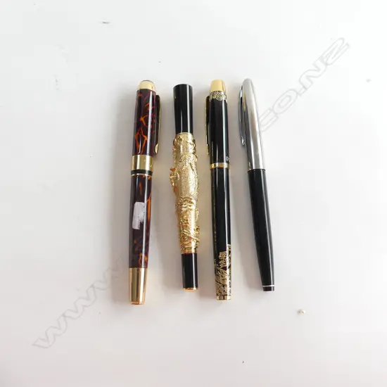 3 ASST  FOUNTAIN PENS & ONE OTHER