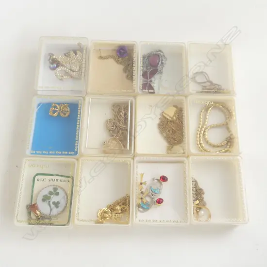 BOX ASST COSTUME JEWELLERY; NECKLACES, PENDANTS, EARRINGS ETC.