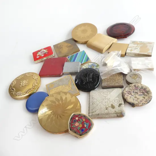 BIG BAG ASST OLD MAKEUP  & MIRROR COMPACTS ETC..