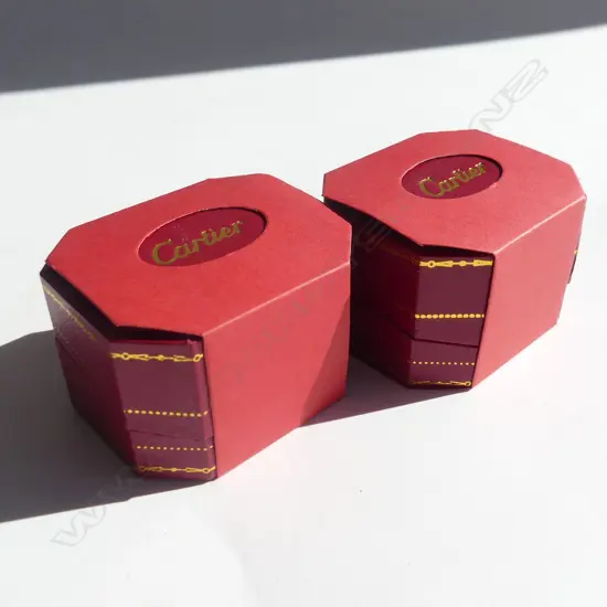 TWO NEW COPY CARTIER JEWELLERY BOXES