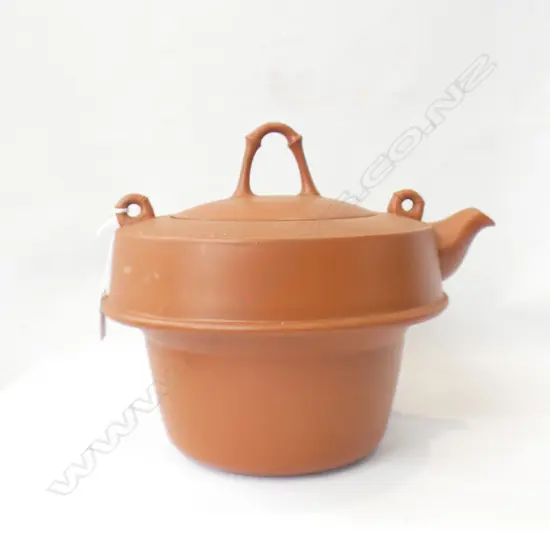 LARGE PURPLE CLAY TEAPOT H 280MM DIA 280MM