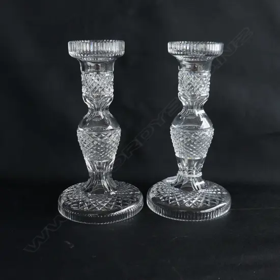 PR CUT CRYSTAL CANDLESTICKS H. 190MM