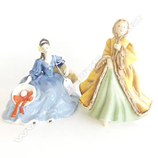 2 ROYAL DOULTON FIGURINES; 'RACHEL' & 'ELYSE' H.200mm