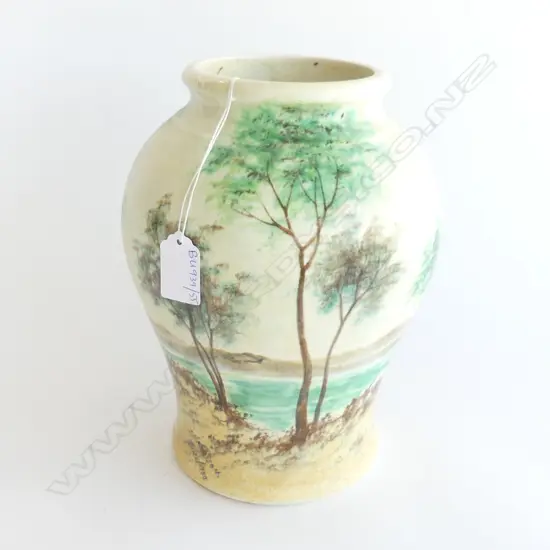 J. HARRISON HAND PAINTED VASE H.230mm