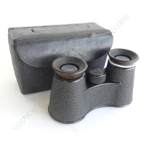 ZEISS 'GALAN' BINOCULARS, CASED W.105mm