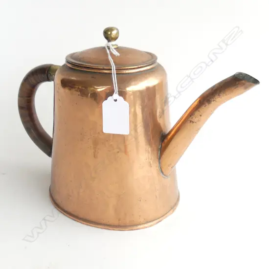 VINTAGE BRASS TEA POT H.180mm