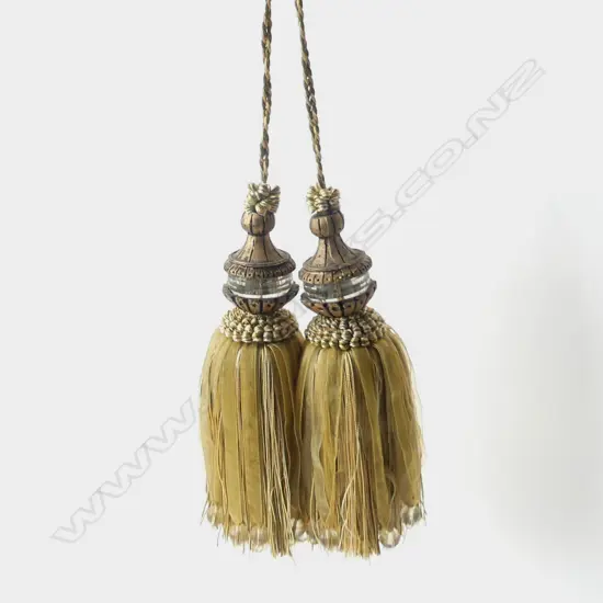 PAIR OF ORNATE TASSELS