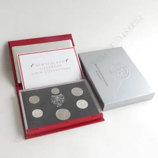 NZ PROOF COIN SETS 1990 + 1992 25 YEARS