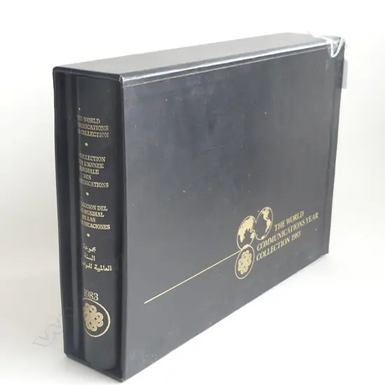 1983 BOXED STAMP ALBUM 'THE WORLD COMMUNICATIONS YEAR COLLECTION' LTD ED