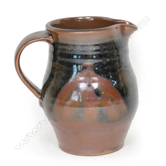 PETER STICHBURY TENMOKU GLAZE JUG H.155mm