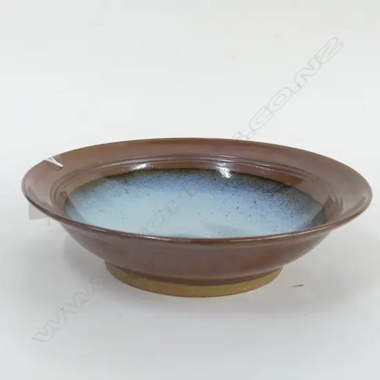 PETER STICHBURY CHUN & TENMOKU GLAZE BOWL Dia.285mm