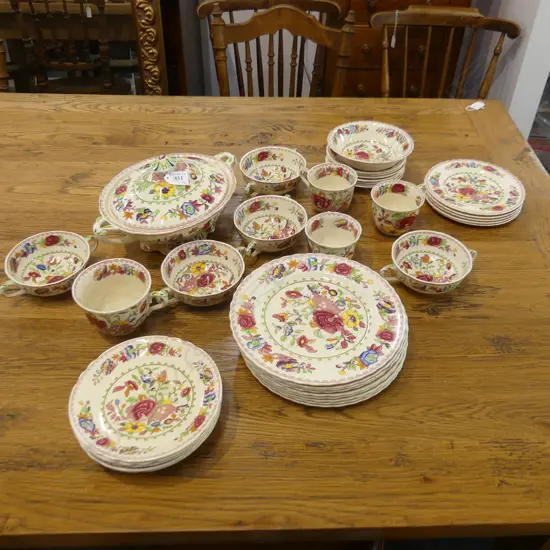 38 PCES ASST. PINK MASONS REGENCY...