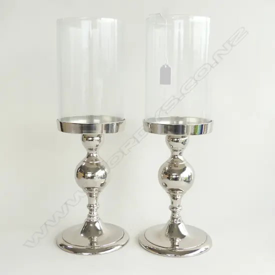 PR OF DECORATIVE HURRICANE LAMPS H 440 MM