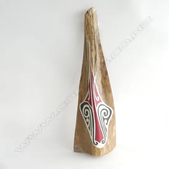 MAORI PAINTED PALM LEAF SHEATH H.700mm
